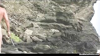 I found some amateur videos from a nudist beach online
