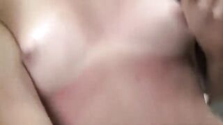 A young brunette girl fucks in her ass for the first time at casting