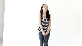 A beautiful virgin is having sex for the first time ever