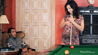 The guy makes cunnilingus to a beautiful sexy girl
