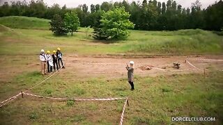 The man with the minimum amount of vagina is having fun with a blonde