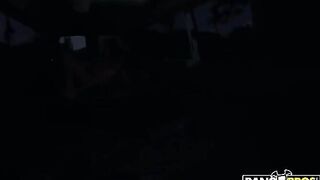 Gorgeous brunette with big tits gets fucked in the car xxx