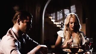 Romantic sex of a rich beautiful blonde