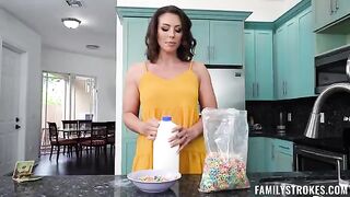 A hot babe is home alone and craving some action