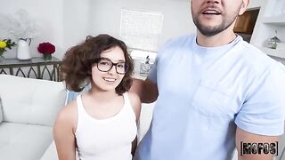 Leana’s feet don’t touch the ground, and her deepthroat is incredible