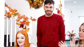 The Thanksgiving tie breaker with a sexy FFM threesome