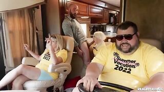 The hitchhiker gets a hot ride from a stranger