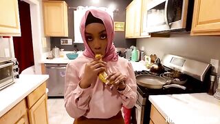 Fucked an American girl with big boobs in POV style