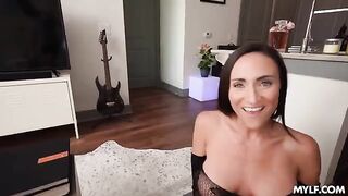 She will be covered in cum after this hot POV blowjob session