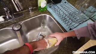 A husband rewarded his wife for her good work