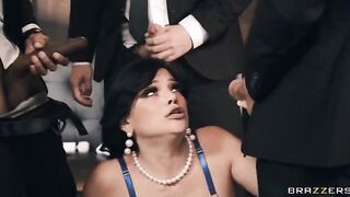 Formal Fuckfest: Mona's First Gangbang - a man fucks an arrogant bitch in every way