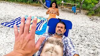 Labor Day became not so lame after meeting hot bitches on the beach