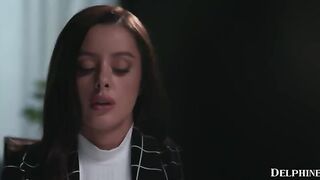A woman is being fucked on the couch by a stranger
