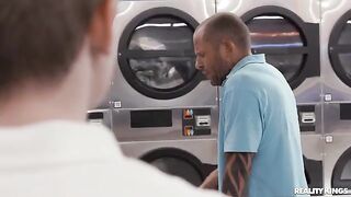 Sex with a neighbor is more pleasant than sex at laundry, HD video