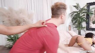 Three way sex with roommates is the best way to have fun