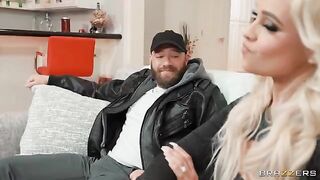 The appetizing girl was fucked on the couch for money