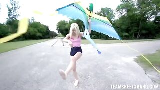 A nympho girl would like to have sex right in nature