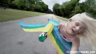 A nympho girl would like to have sex right in nature