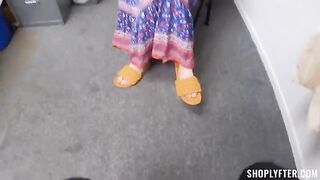 A repeat offender gets caught shoplifting in a risky spot