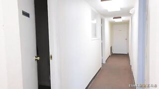 Nurse helps out an old lady with some intense back door action