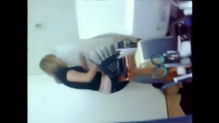 A hot kazakh teacher is having fun with her male colleague in this steamy video