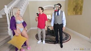 A wife fucks with a stranger and makes her husband watch