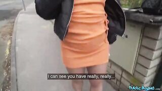 Hot Italian brunette gets picked up on the street and fucked