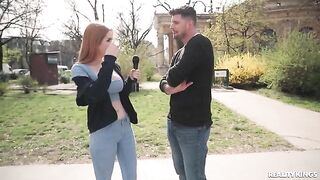Sex with two redheads is the best, especially in an interboob scene