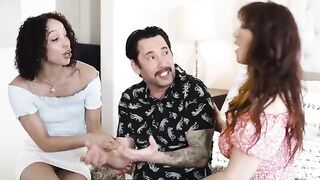 A rich man is having sex with another woman while his wife watches