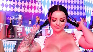 A festive beer and pussy celebration in a stunning HD style