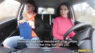 The man gave me my license, and I gave him something in return