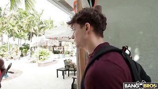 The stepson saw a series with his stepmother and then fucked her
