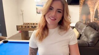 She played pool and lost, then she had to engage in intimate act