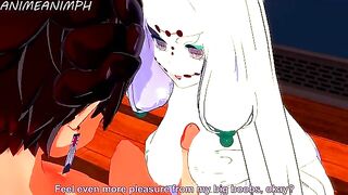 Spider Demon (Mother) fucks with Tanjiro Kamado in an intense 3D uncensored hentai scene