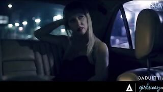 Vintage star Cherie Deville enjoys passionate lesbian sex with driver