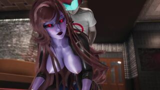 The boyfriend cheats on his GF with her MILF mom in FNF style