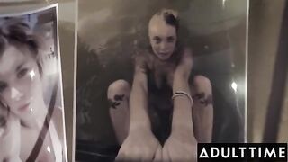 Gabbie Carter, with her stunning big tits, fucks with her husband in front of his wife