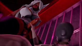 Futa Mirko gets her huge cock sucked and fucked by a guy