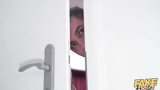 A girl is fucked in her mouth by two guys in this hardcore video