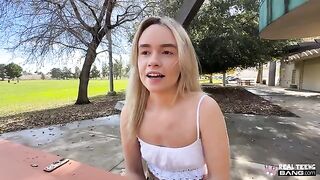The blonde will do anything to satisfy her lover