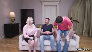 Two is not enough when it comes to cock sucking, especially with the blondies in the mix!