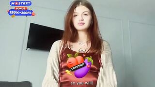 Do you want to know what I want? - a cute 18-year-old girl in a sexy dress