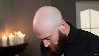 A blowjob should be done gently, without forcing the cock in the throat
