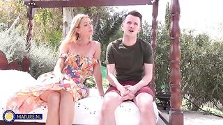 A blowjob in the mouth with a passionate guy who loves sex very much