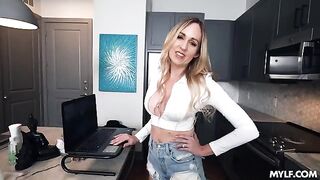 The girl was fucked by her stepmom in POV style