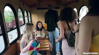 The girl was at the party without panties, she is so embarrassed