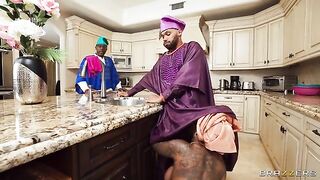 A couple gets magical sex with an ebony guy with a huge dick