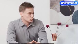 The hot girl was fucked at the office by a lot of guys