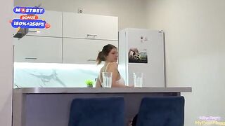 Girl woke up with dick in her mouth, it was a surprise