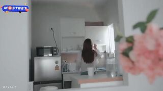 A cute petite teen offered a stranger tea and a place to rest